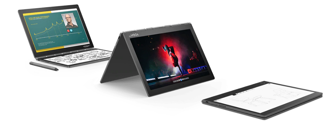 Yoga Book C930, il laptop 2-in-1 con doppio schermo